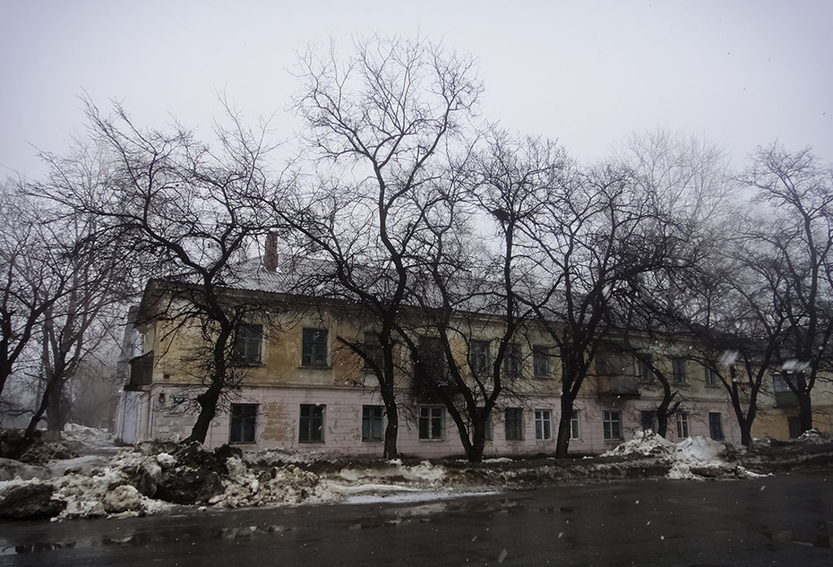 Томск, снегопад, апрель 2011