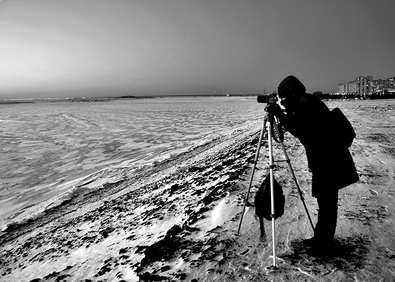 Фотограф зима и море