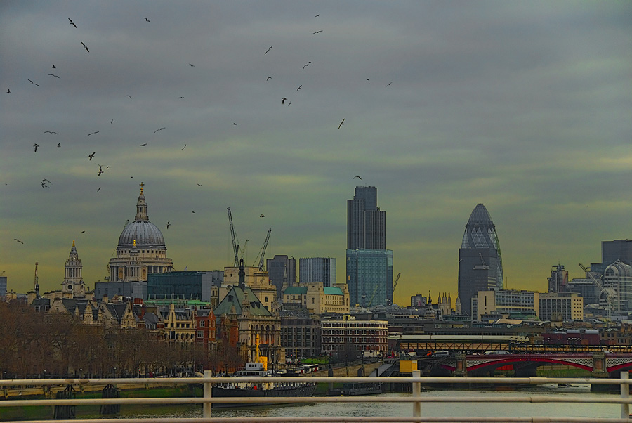 Вид на Лондон без тумана