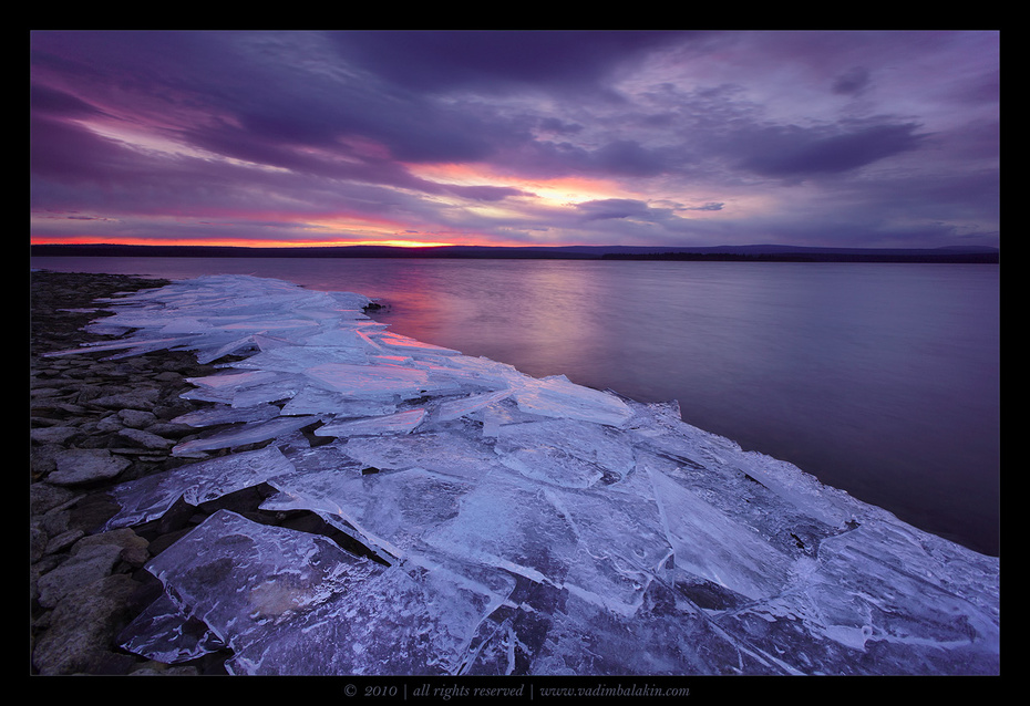 Рассвет на озере Зюраткуль