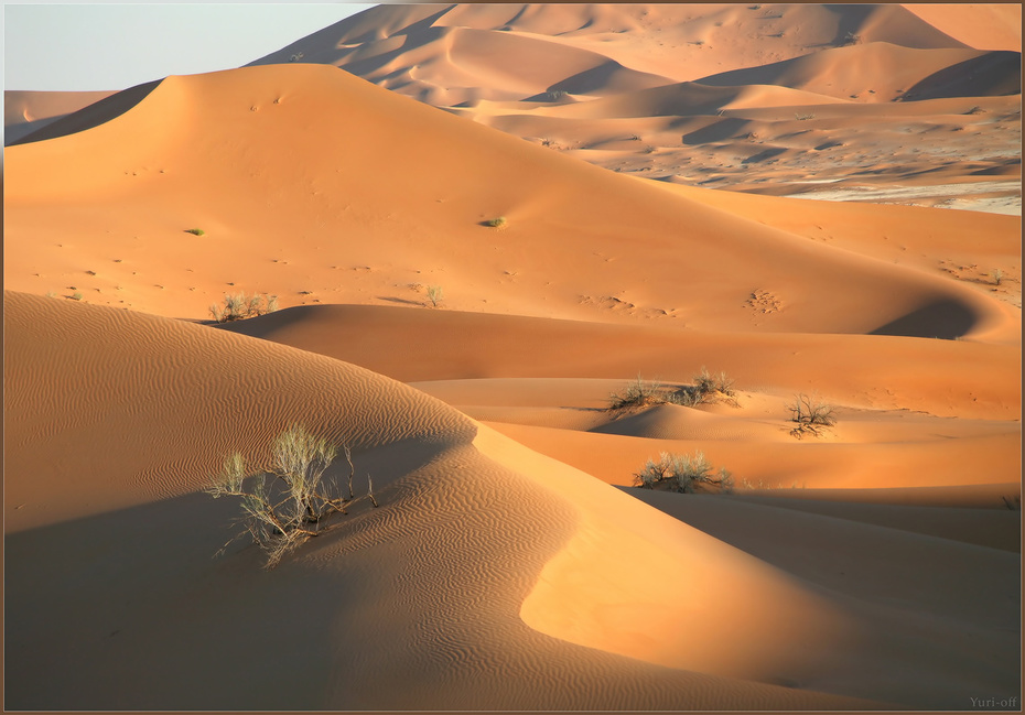Тени и формы пустыни Rub Al Khali...