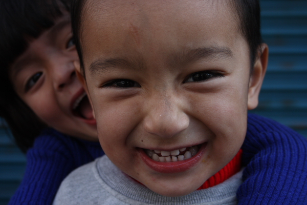 happy children from Gangtok